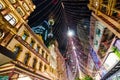 `Boulevard of light` This is Christmas sparkle light forest installation at Pitt St Mall, Sydney Downtown. Royalty Free Stock Photo